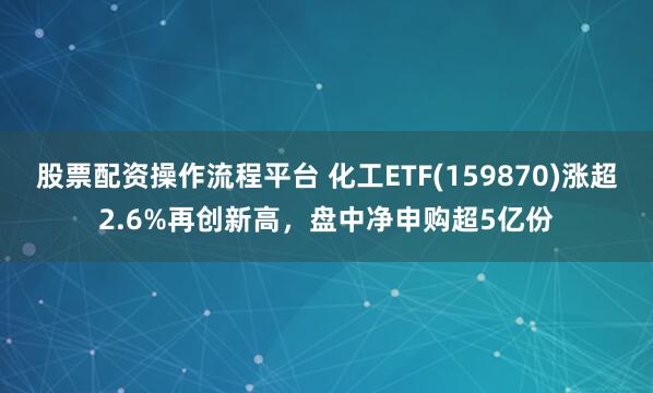 股票配资操作流程平台 化工ETF(159870)涨超2.6%再创新高，盘中净申购超5亿份